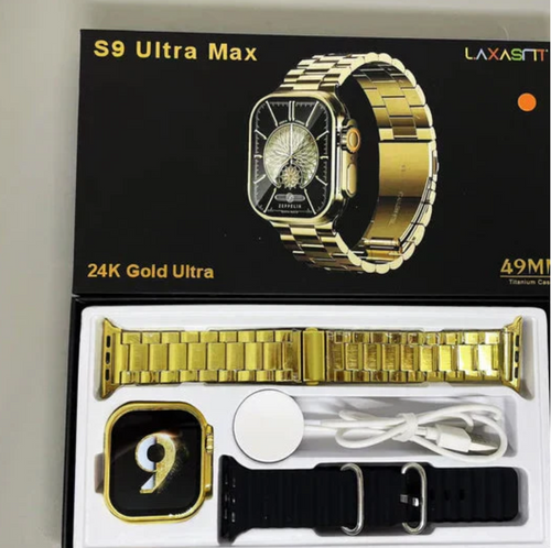 S9 Ultra Gold Smart {Watch}